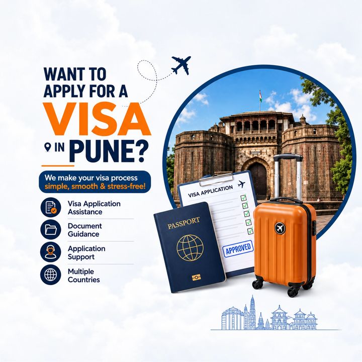Visa & Passport Agent 1 poster design