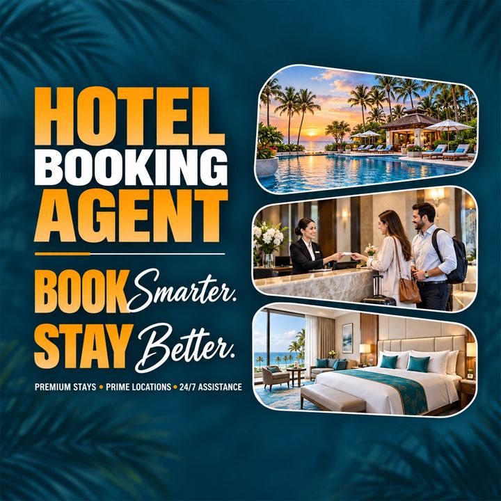 Hotel Booking Agent 3 poster design