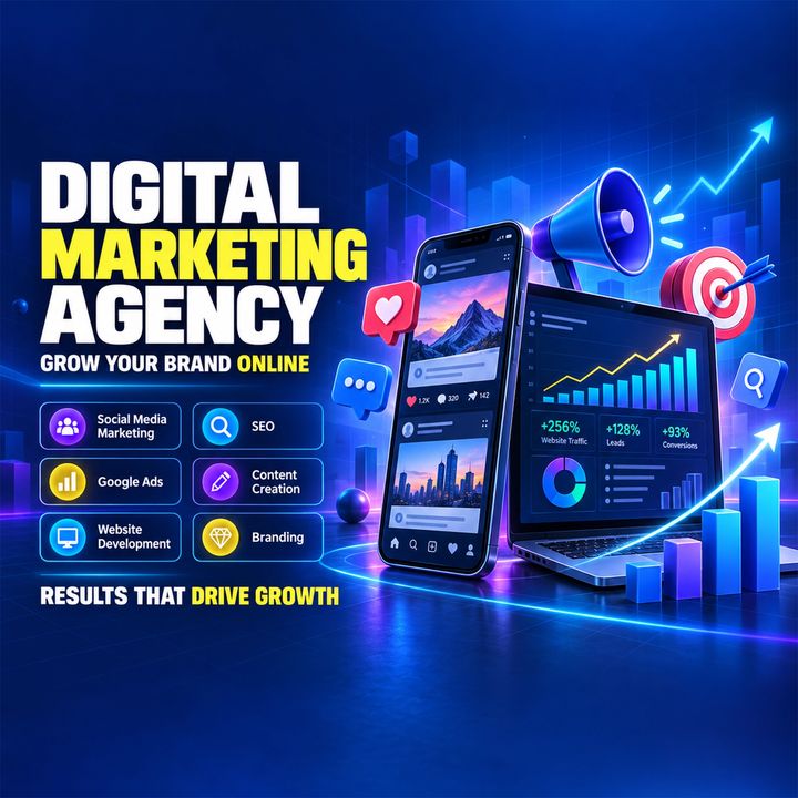 Digital Marketing Agency 4 poster design