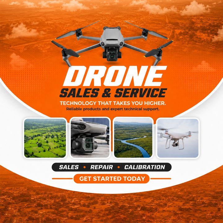 Drone Sales & Service 2 poster design