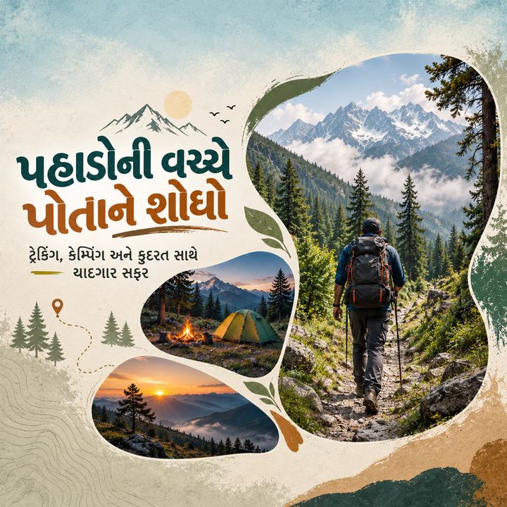 Camping & Trekking 5 poster design
