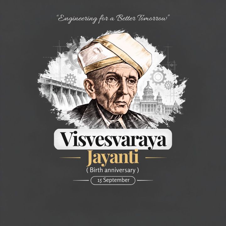 Visvesvaraya Jayanti 3 poster design