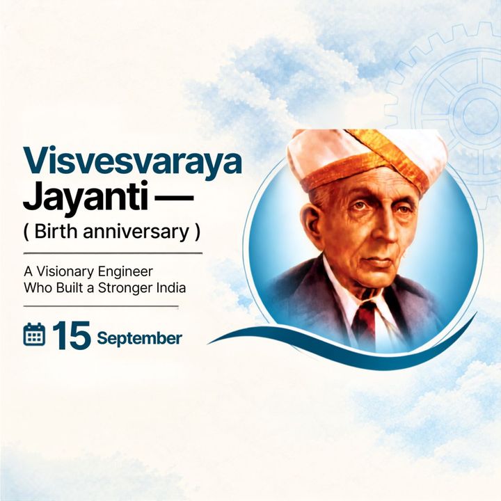 Visvesvaraya Jayanti 5 poster design