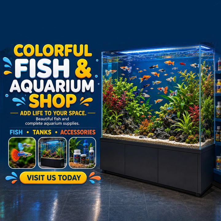 Aquarium & Fish Tank Shop 5 poster design