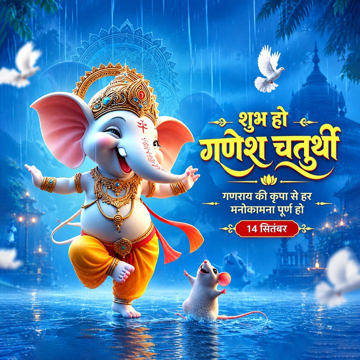 Ganesh Chaturthi 35 poster design
