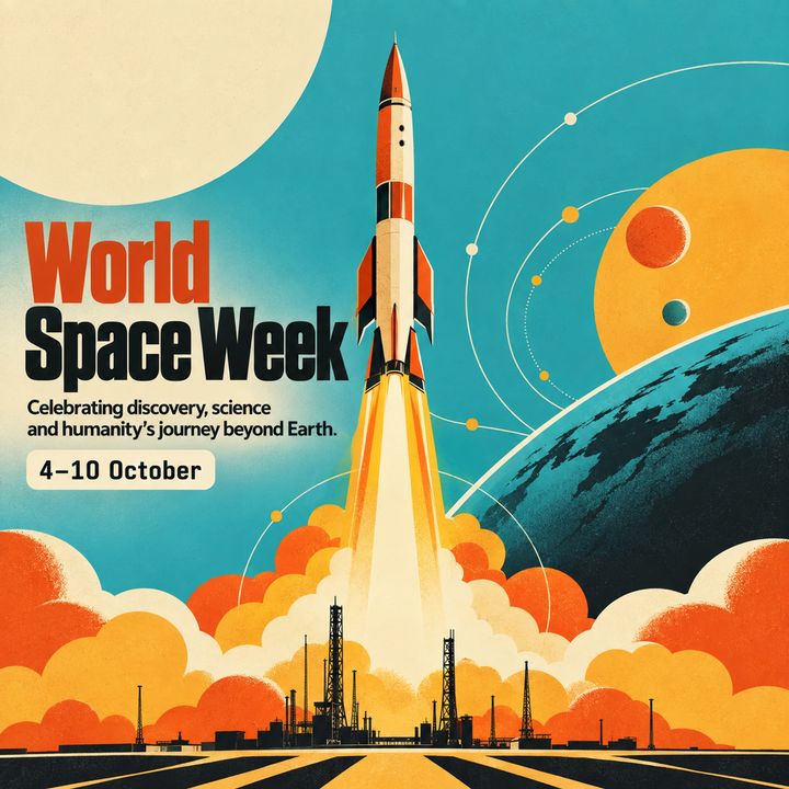 World Space Week 4 poster design