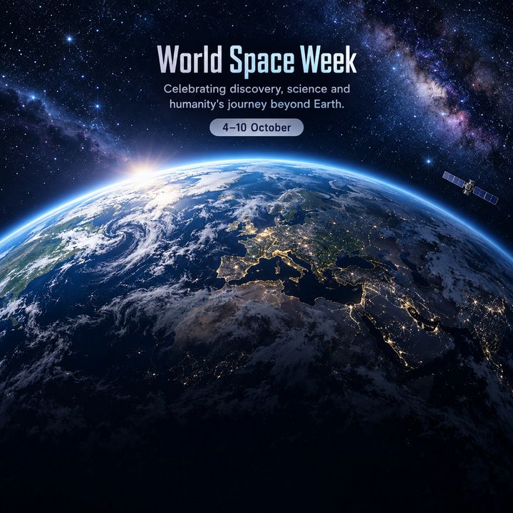 World Space Week 6 poster design