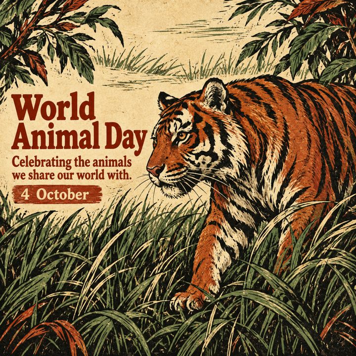World Animal Day 1 poster design