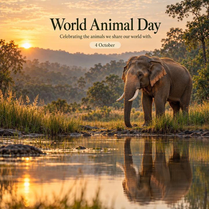 World Animal Day 6 poster design