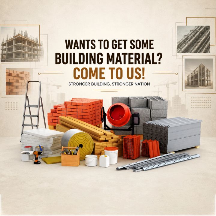 Building Material (cement, Sariya) 03 poster design