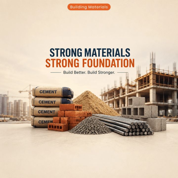 Building Material (cement, Sariya) 05 poster design