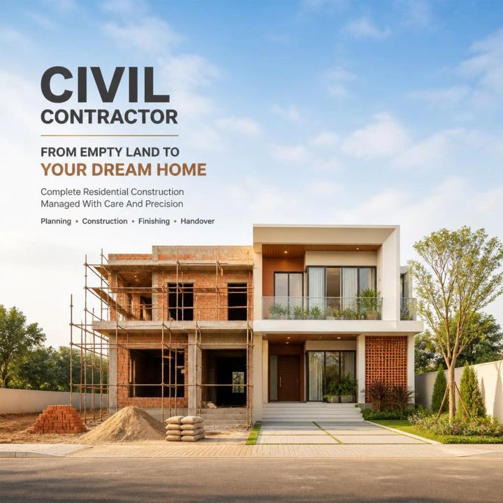 Civil Contractor 08 poster design