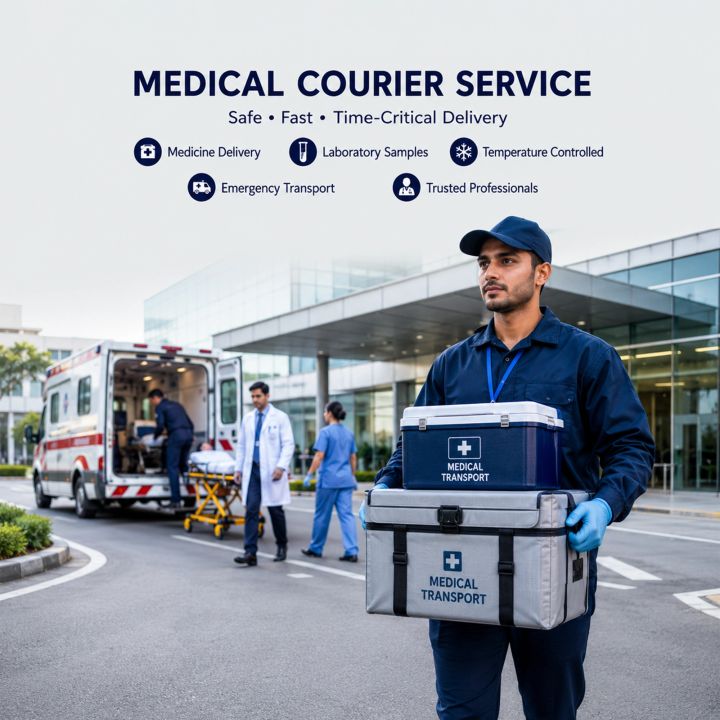 Courier Service 21 poster design