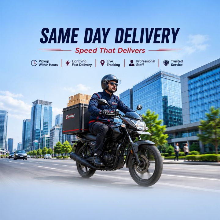 Courier Service 22 poster design