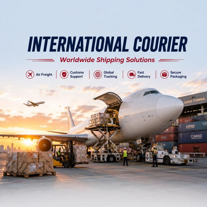 Courier Service 24 poster design
