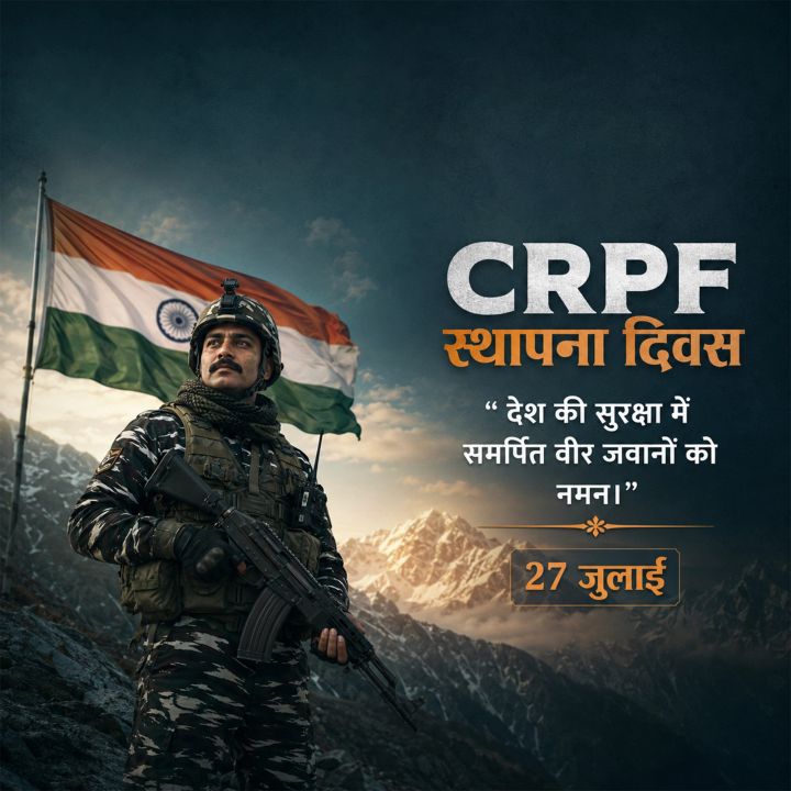 Crpf Foundation Day 05 poster design