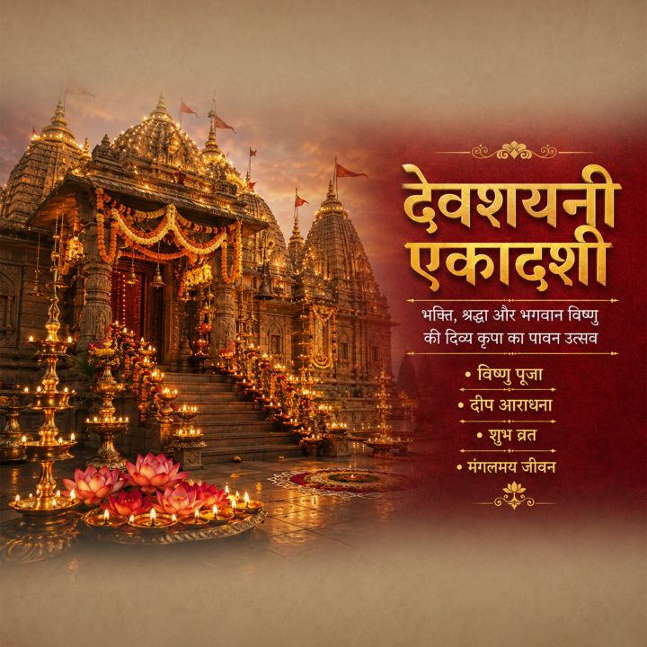 Devshayani Ekadashi 01 poster design