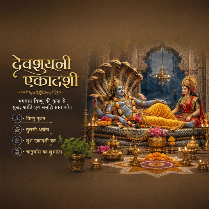 Devshayani Ekadashi 09 poster design