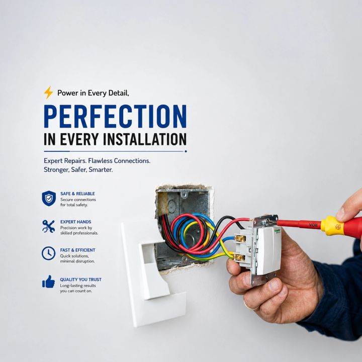 Electrician 24 poster design