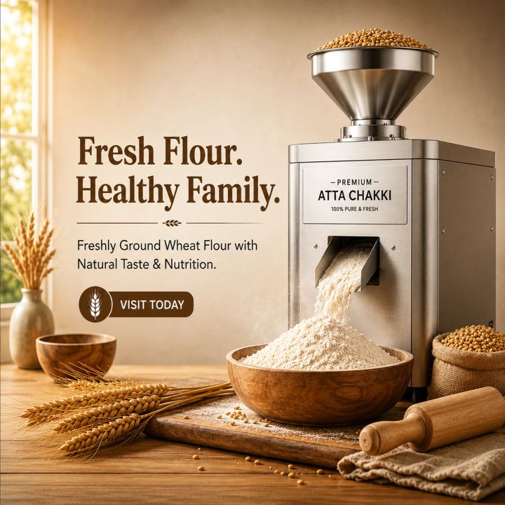 Flour Mill (atta Chakki) 05 poster design