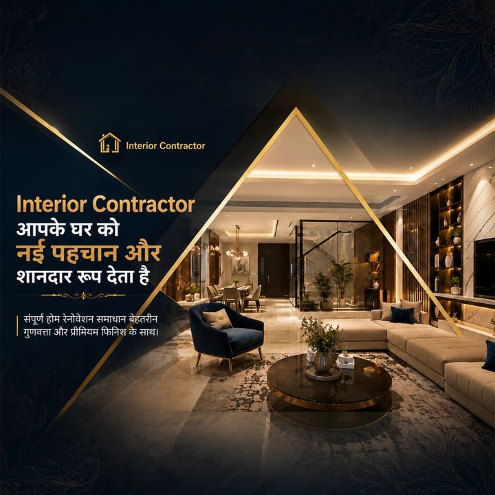 Interior Contractor 09 poster design