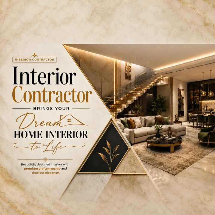 Interior Contractor 14 poster design