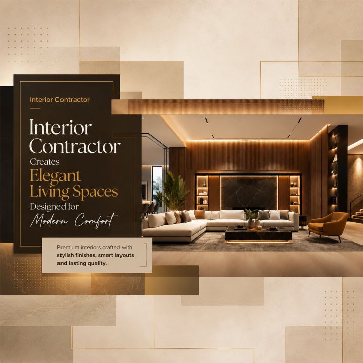 Interior Contractor 16 poster design