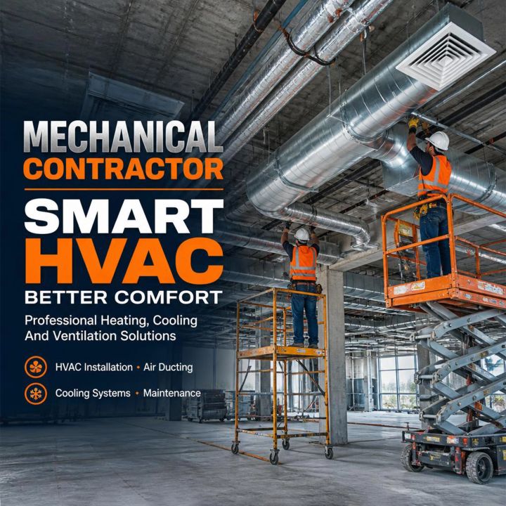 Mechanical Contractor 03 poster design