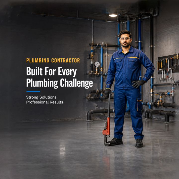 Plumbing Contractor 02 poster design
