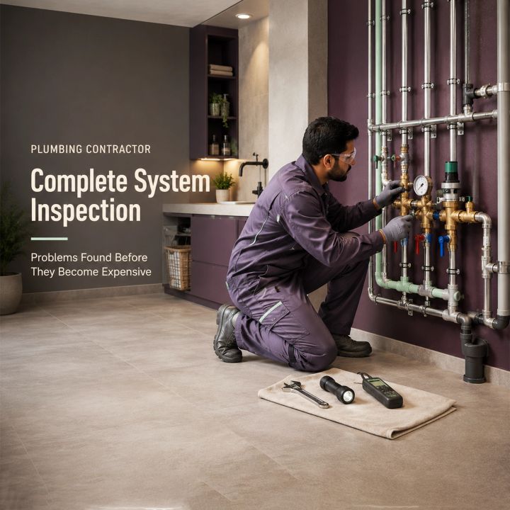 Plumbing Contractor 07 poster design
