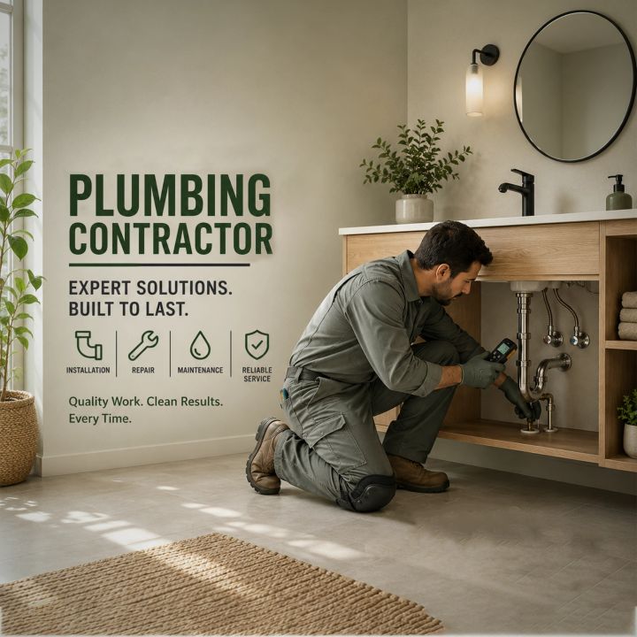Plumbing Contractor 09 poster design