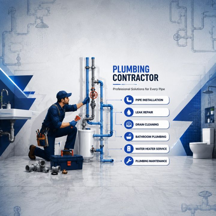 Plumbing Contractor 12 poster design
