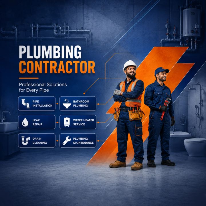 Plumbing Contractor 14 poster design