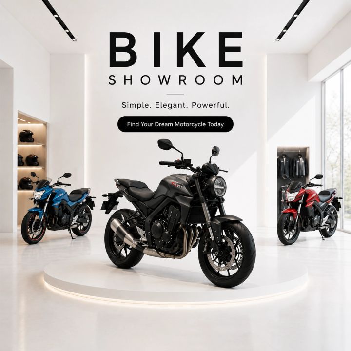 Two Wheeler Showroom 05 poster design