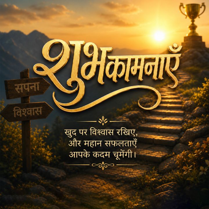 Wishes Message 18 poster design