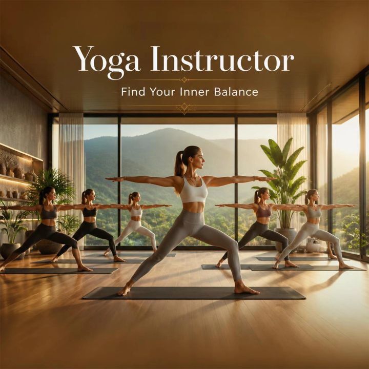Yoga Instructor 19 poster design