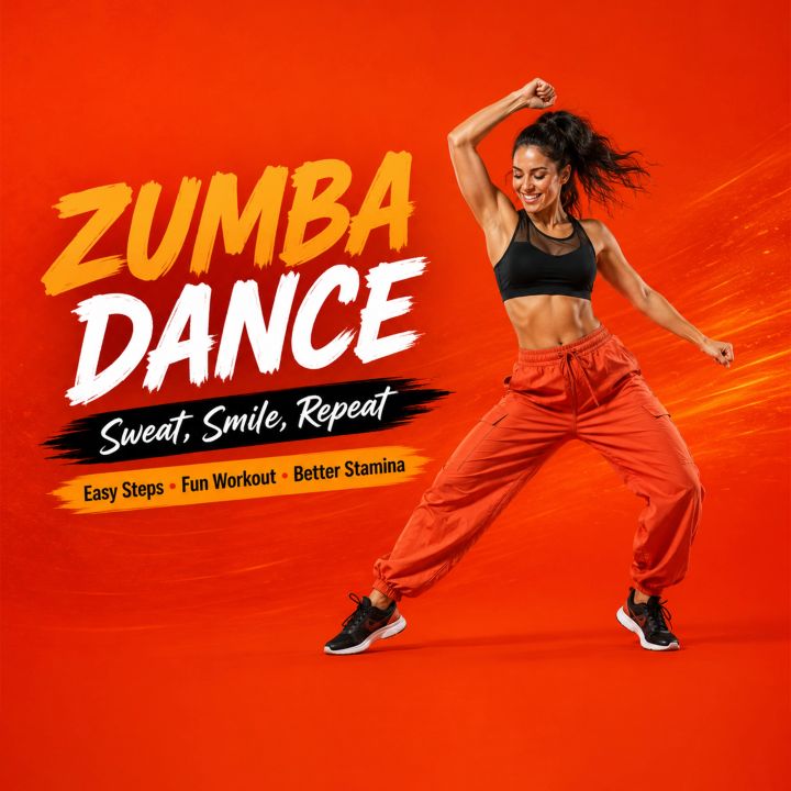 Zumba / Aerobics Classes 04 poster design
