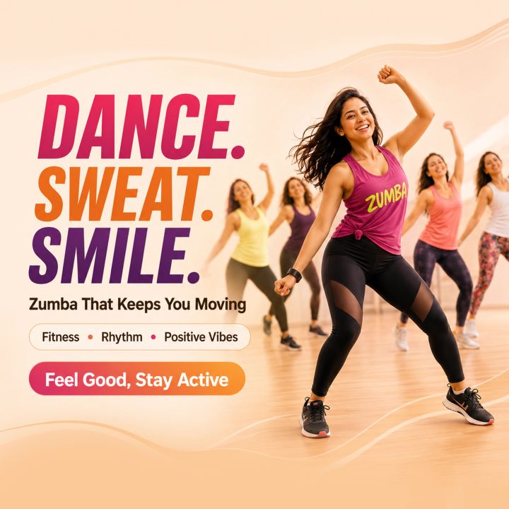 Zumba / Aerobics Classes 08 poster design