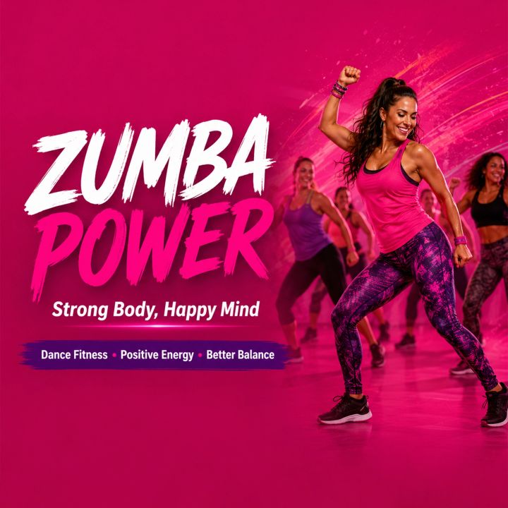 Zumba / Aerobics Classes 15 poster design