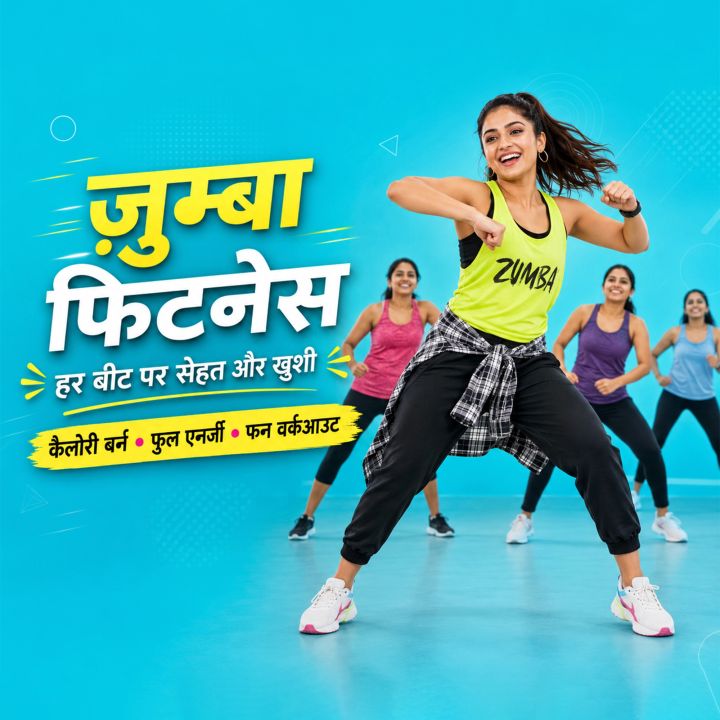 Zumba / Aerobics Classes 17 poster design