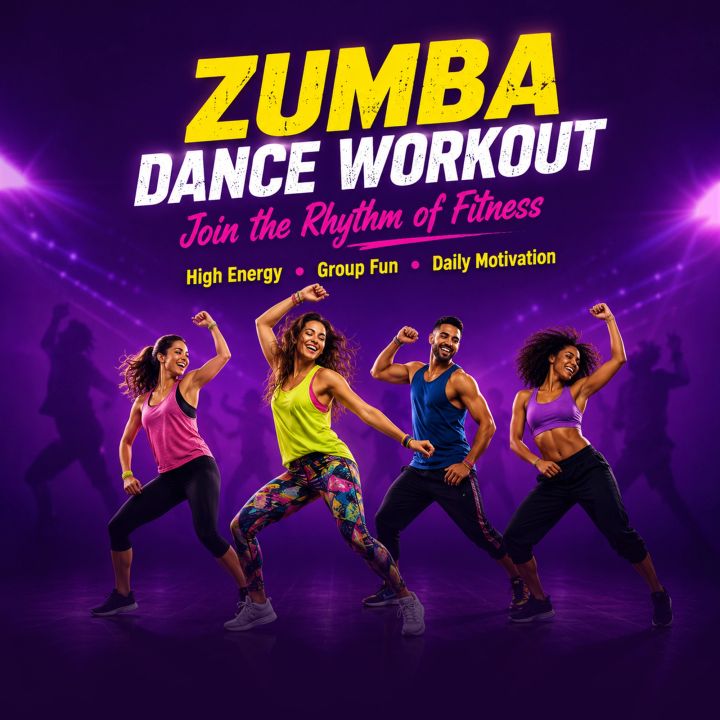 Zumba / Aerobics Classes 18 poster design