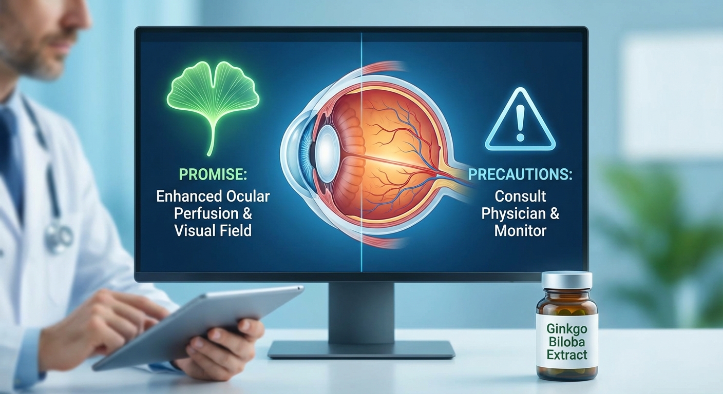 Ginkgo biloba for Ocular Perfusion and Visual Field Preservation: Promise and Precautions