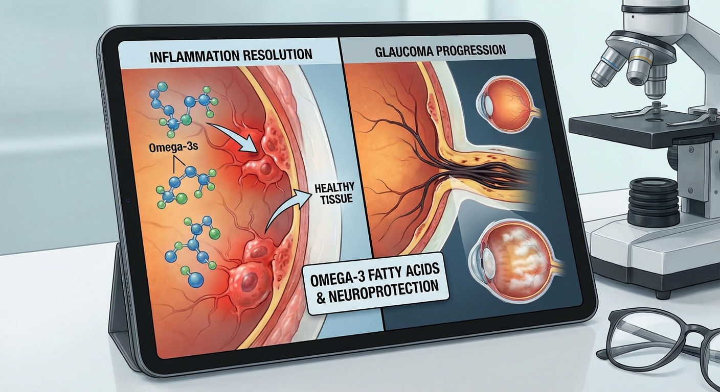 Omega-3 Fatty Acids, Inflammation Resolution, and Glaucoma Progression