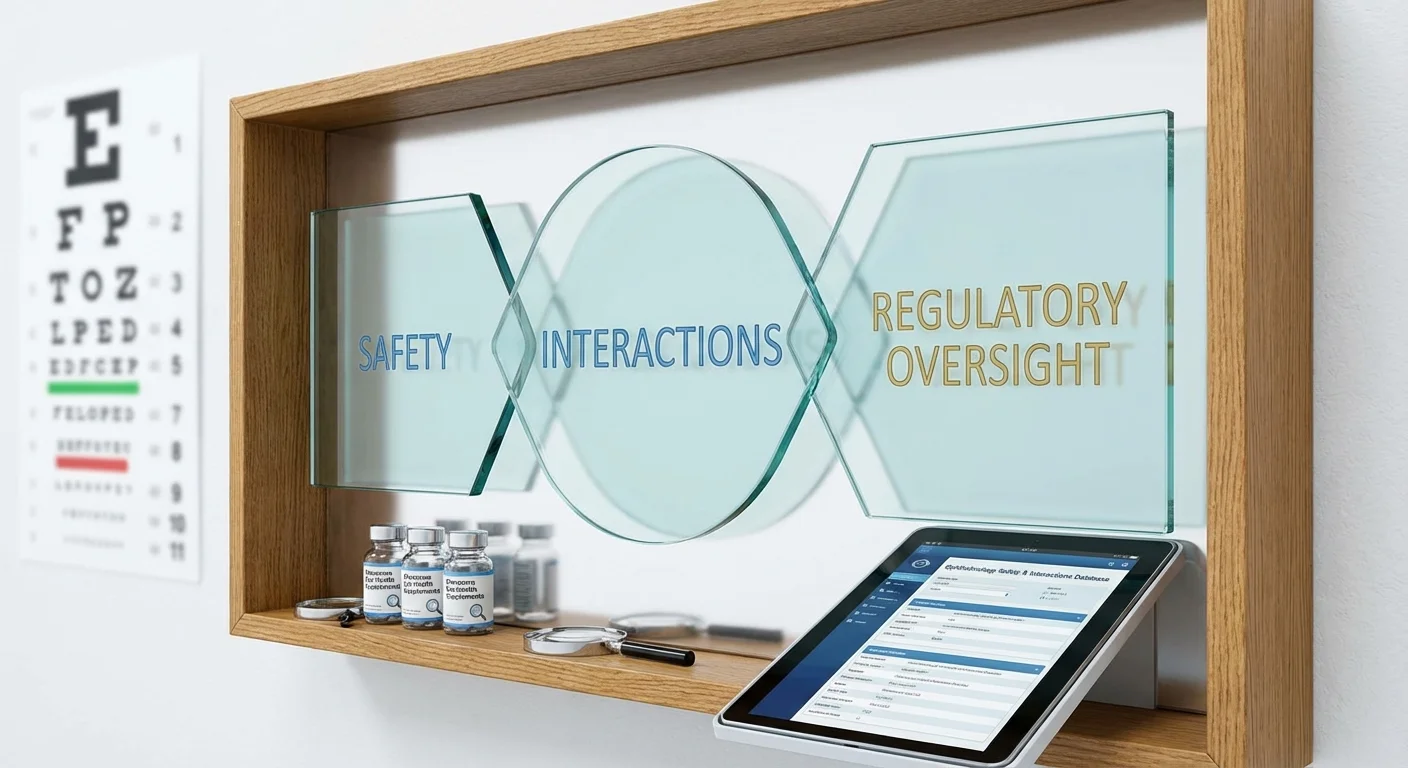 Safety, Interactions, and Regulatory Oversight of Glaucoma Supplements