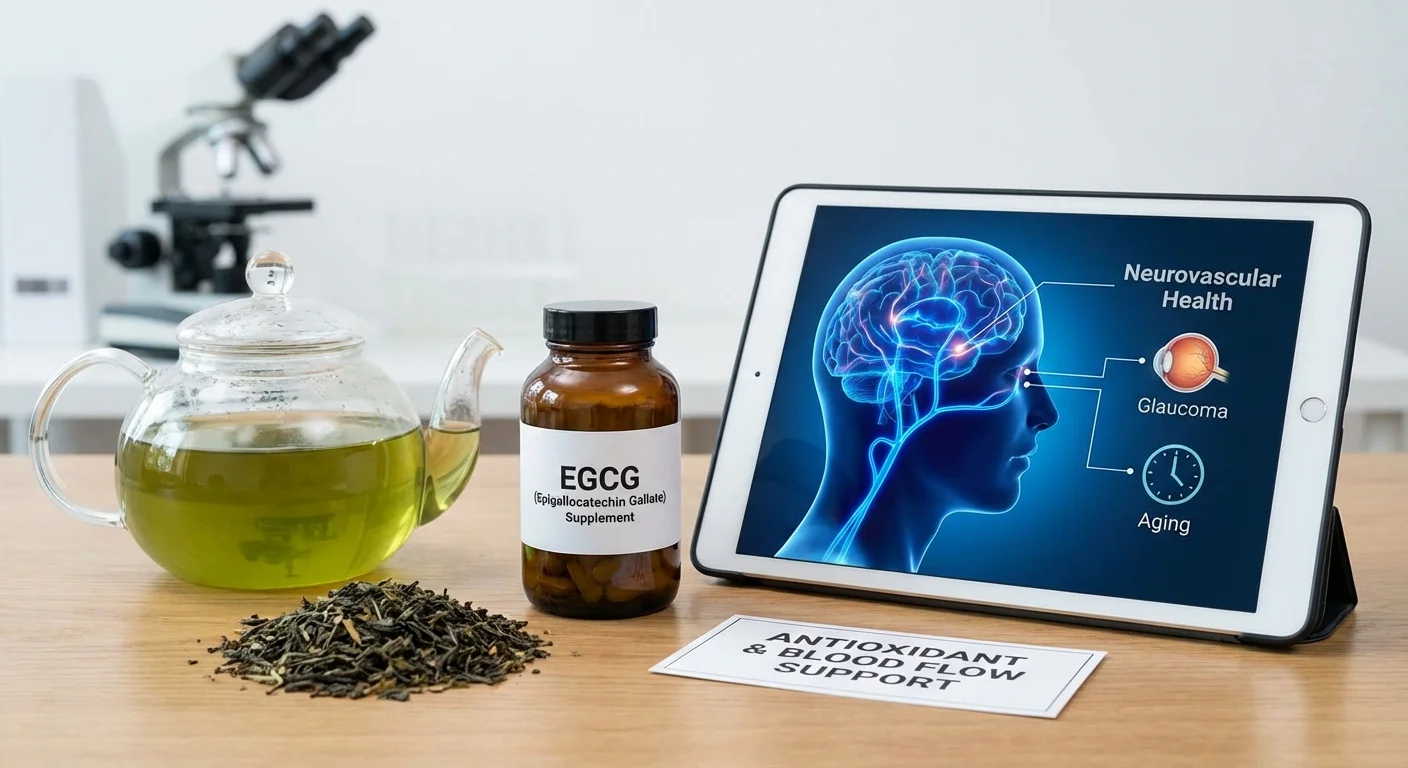 Green Tea Catechins (EGCG) for Neurovascular Health in Glaucoma and Aging