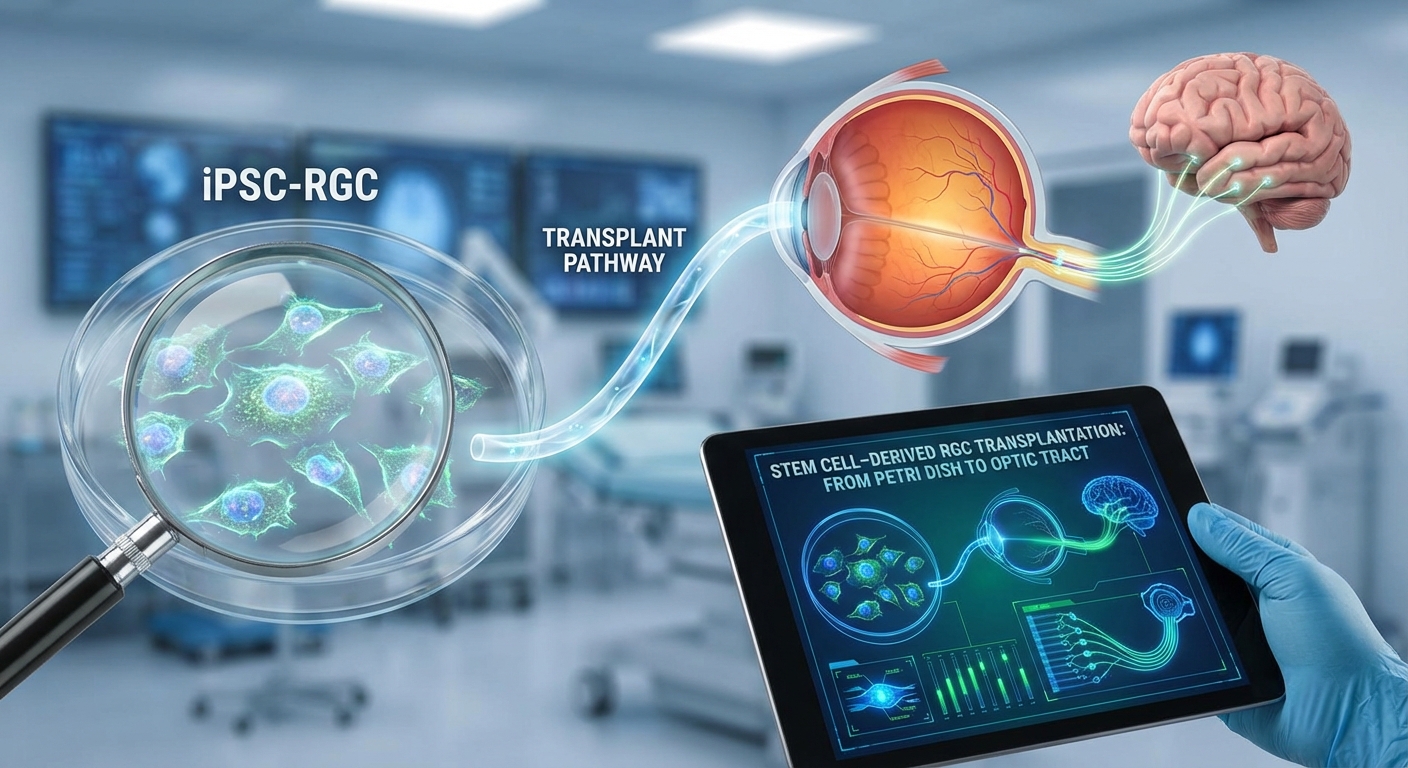 Transplantasi RGC Turunan Sel Punca: Dari Cawan Petri ke Traktus Optikus