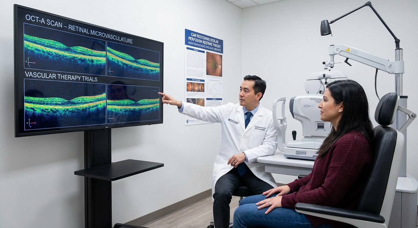 Vai acu perfÅ«zijas atjaunoÅ”ana var atjaunot redzi? OCT-A un vaskulÄrÄs terapijas