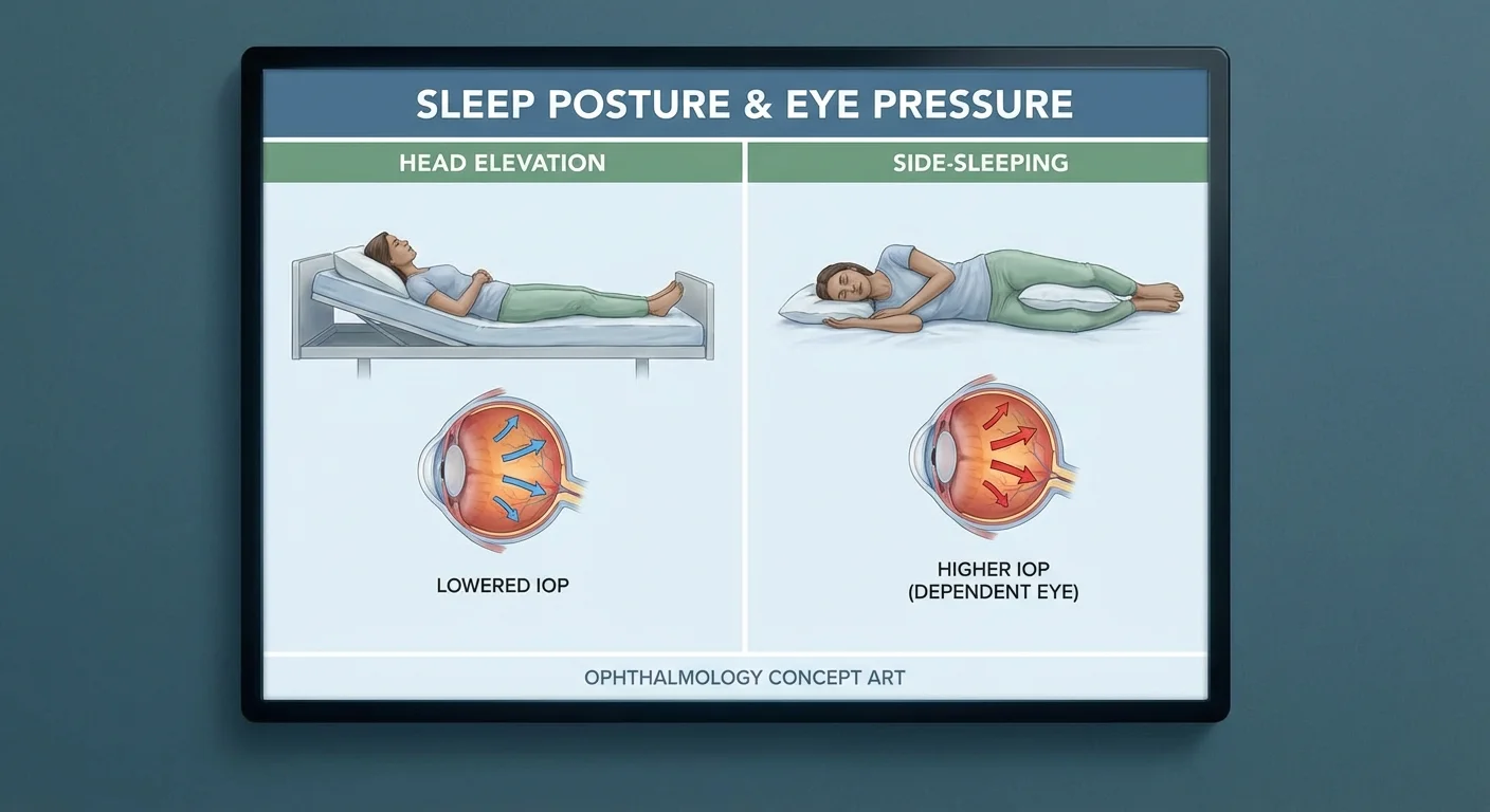 Søvnstillings-hacks: Hævet hovedgærde og sidelejes indvirkning på øjentrykket