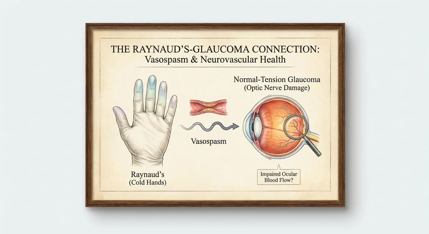 Vasospasmi, kylmät kädet ja normaalipaineinen glaukooma: Raynaud'n yhteys