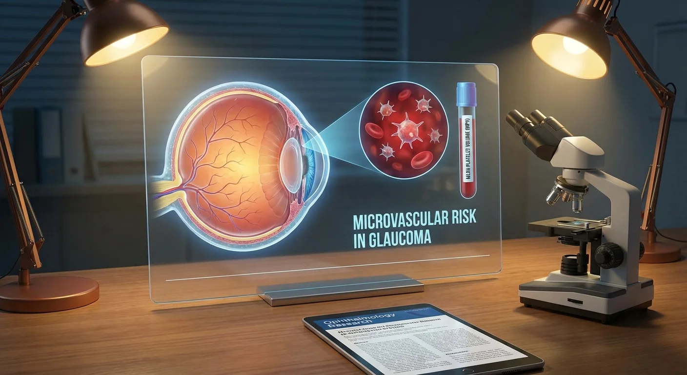 Trombotsüütide näitajad (keskmine trombotsüütide maht) ja mikrovaskulaarne risk glaukoomi korral